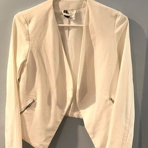 H&M off white Blazer